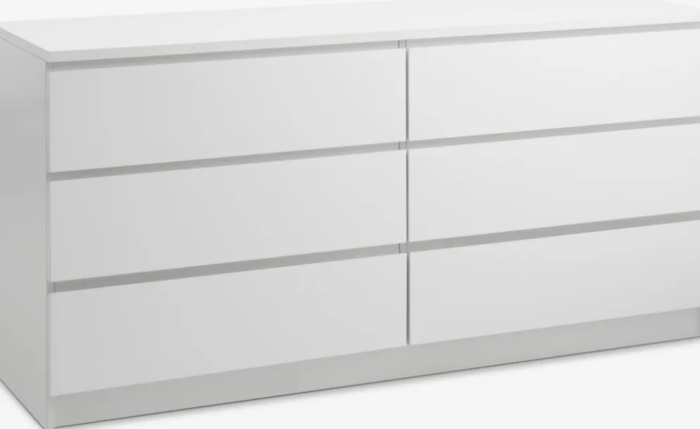 LIMFJORDENCommode 3+3 tiroirs LIMFJORDEN blanc