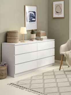 LIMFJORDENCommode 3+3 tiroirs LIMFJORDEN blanc