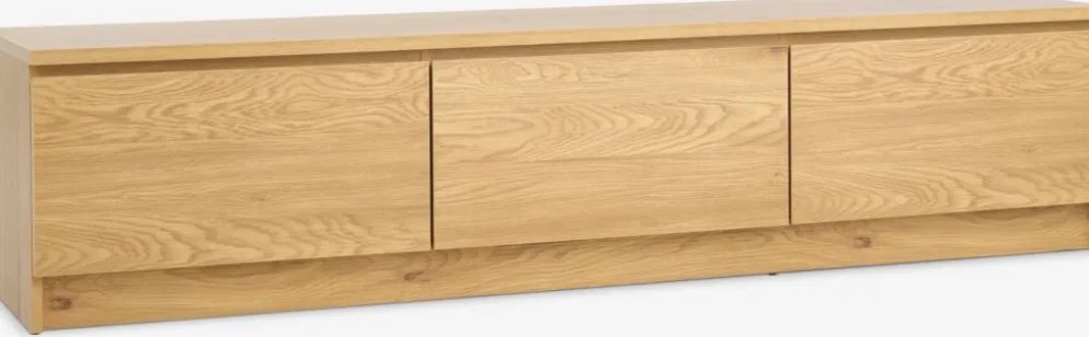 LIMFJORDENMeuble TV LIMFJORDEN 2 tiroirs 1 porte coloris chêne chaud