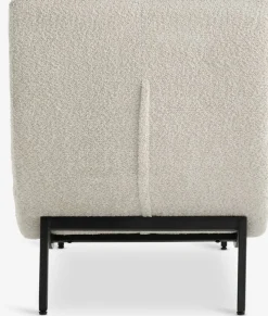 LINDELSEChaise longue d'intérieur LINDELSE tissu teddy beige/noir
