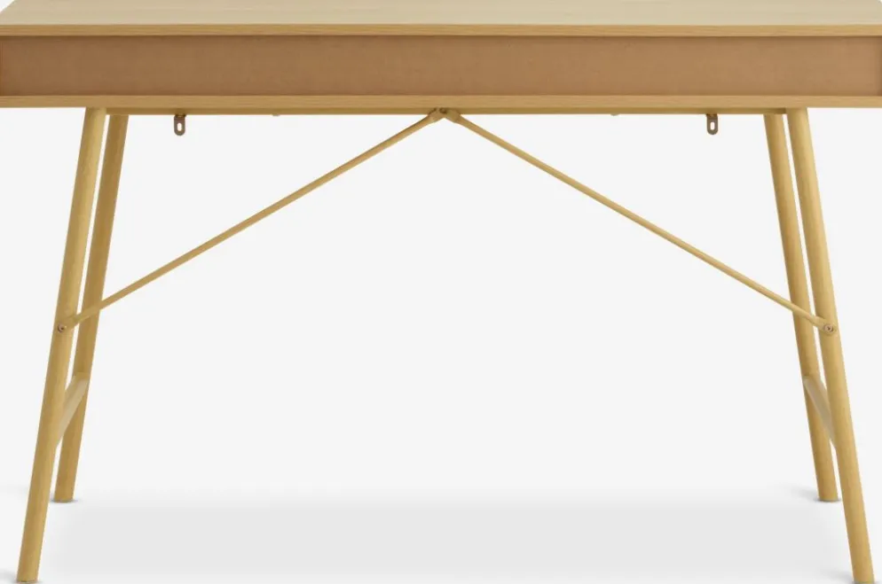 LINDVEDBureau LINDVED 48x120 2 tiroirs coloris chêne naturel