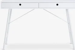 LINDVEDBureau LINDVED 48x120 2 tiroirs blanc