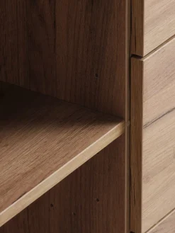 LINTRUPBuffet LINTRUP 2 portes 3 tiroirs coloris chêne naturel