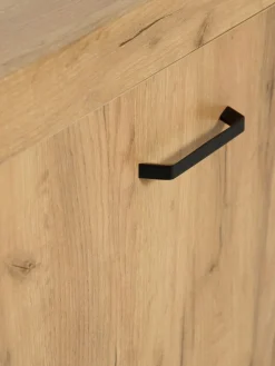 LINTRUPBuffet LINTRUP 1 porte 3 tiroirs coloris chêne naturel