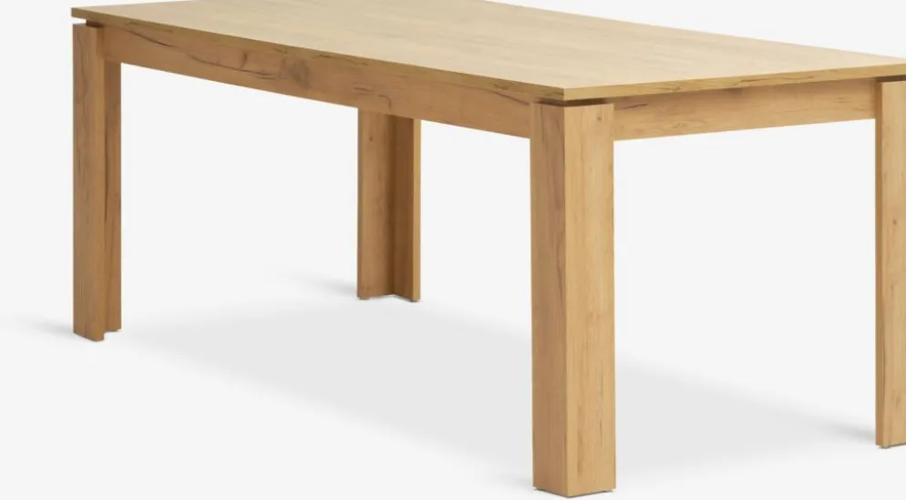 LINTRUPTable LINTRUP 90x190/280 coloris chêne naturel