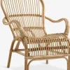LISELEJEFauteuil LISELEJE dossier haut naturel