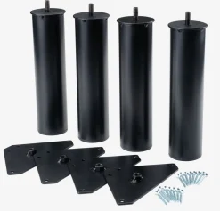 LOFJORDENPieds de lit Ø5xH23cm LOFJORDEN acier noir 4pcs/pqt