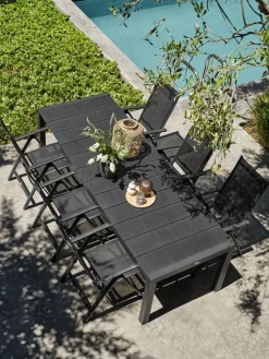 LOMMAChaise inclinable LOMMA noir