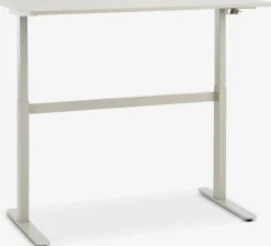 LUNDTOFTBureau hauteur réglable a/vérin à gaz LUNDTOFT 70x130 beige