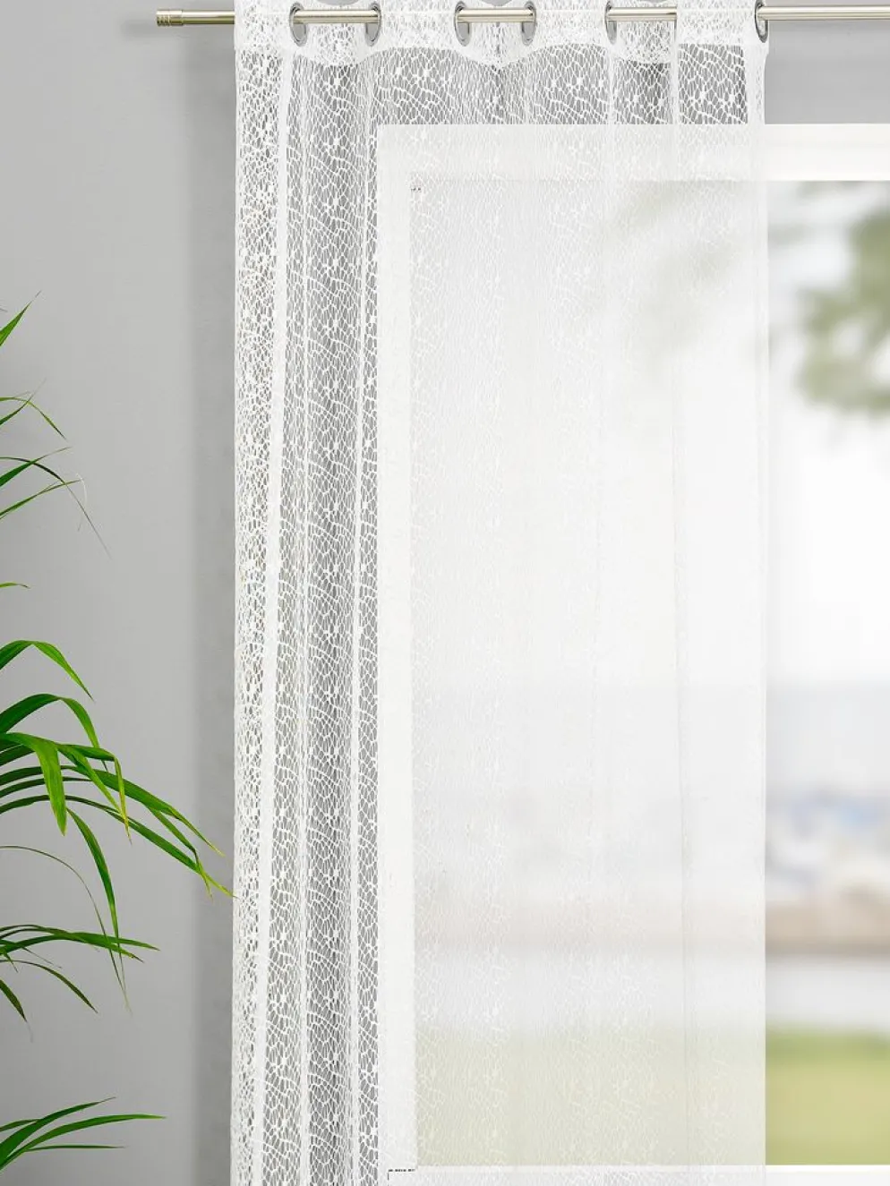 LURORideau LURO 1x140x300 toile crème