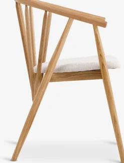 LYKSBORGChaise LYKSBORG chêne naturel/tissu blanc cassé