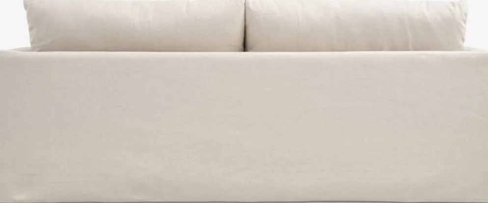 LYNGAACanapé LYNGAA 3 places housse amovible tissu beige