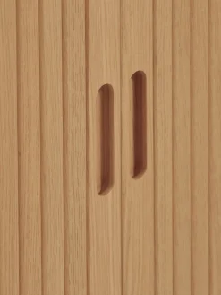 LYNGVIGArmoire LYNGVIG 90 cm 2 portes tambours chêne naturel