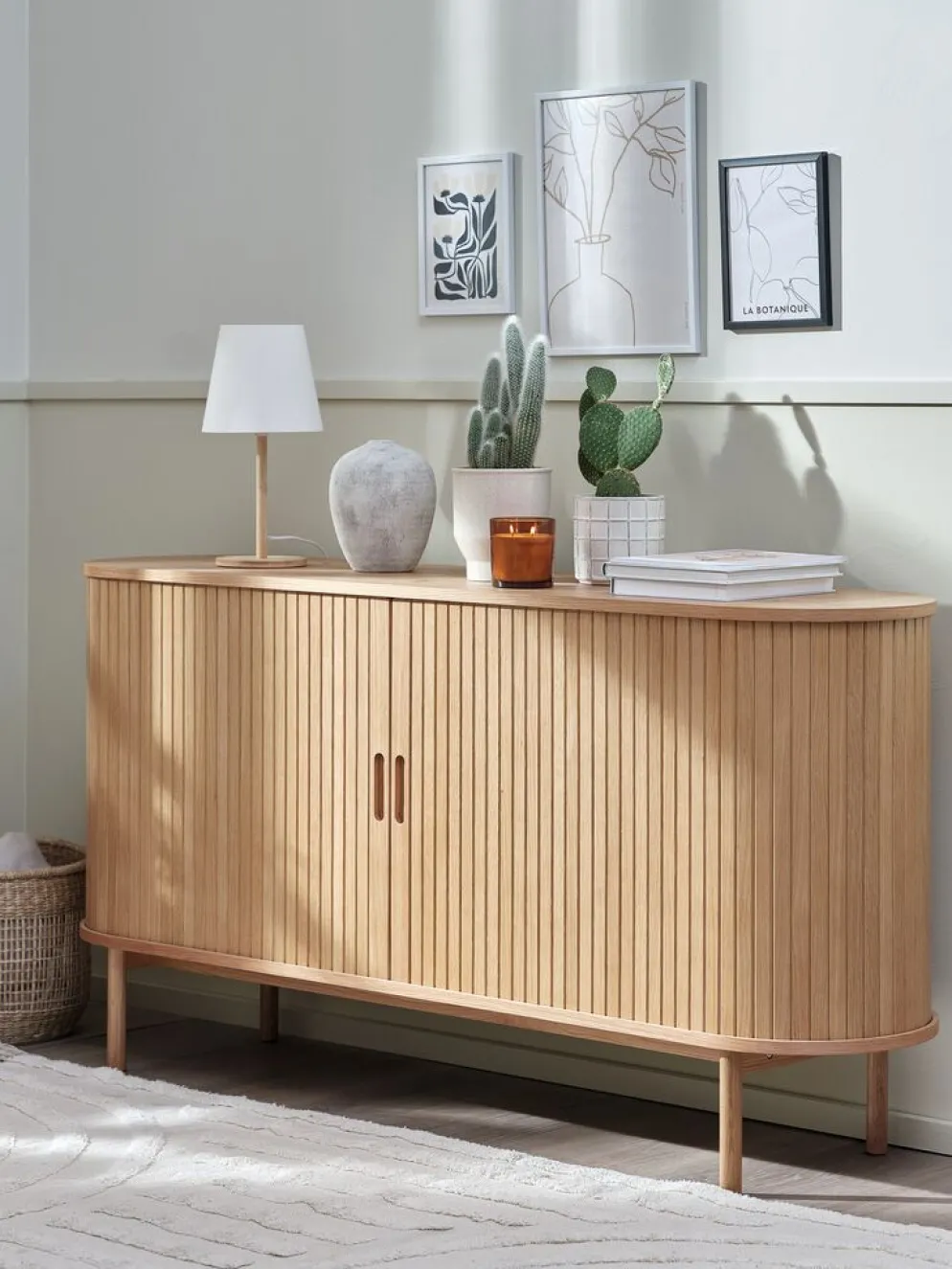 LYNGVIGBuffet LYNGVIG 160 cm 2 portes tambours chêne naturel