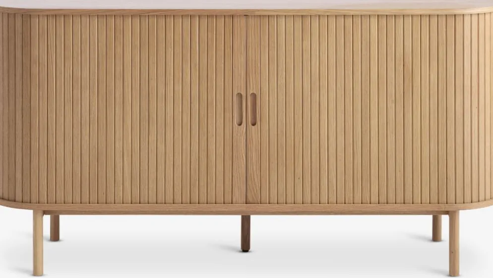 LYNGVIGBuffet LYNGVIG 160 cm 2 portes tambours chêne naturel
