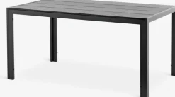 MADERUP + GUDHJEMMADERUP L150 table + 4 GUDHJEM chaises noir