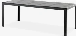 MADERUP + LOMMAMADERUP L205 table noir + 4 LOMMA chaises inclinables noir
