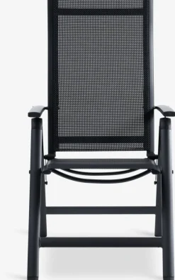 MADERUP + LOMMAMADERUP L205 table noir + 4 LOMMA chaises inclinables noir