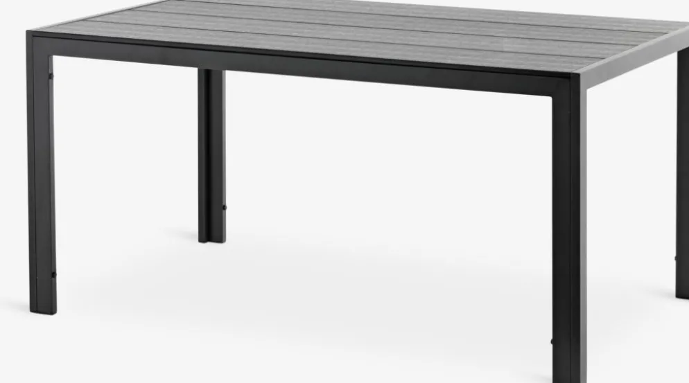 MADERUP + LOMMAMADERUP L150 table noir + 4 LOMMA chaises inclinable noir