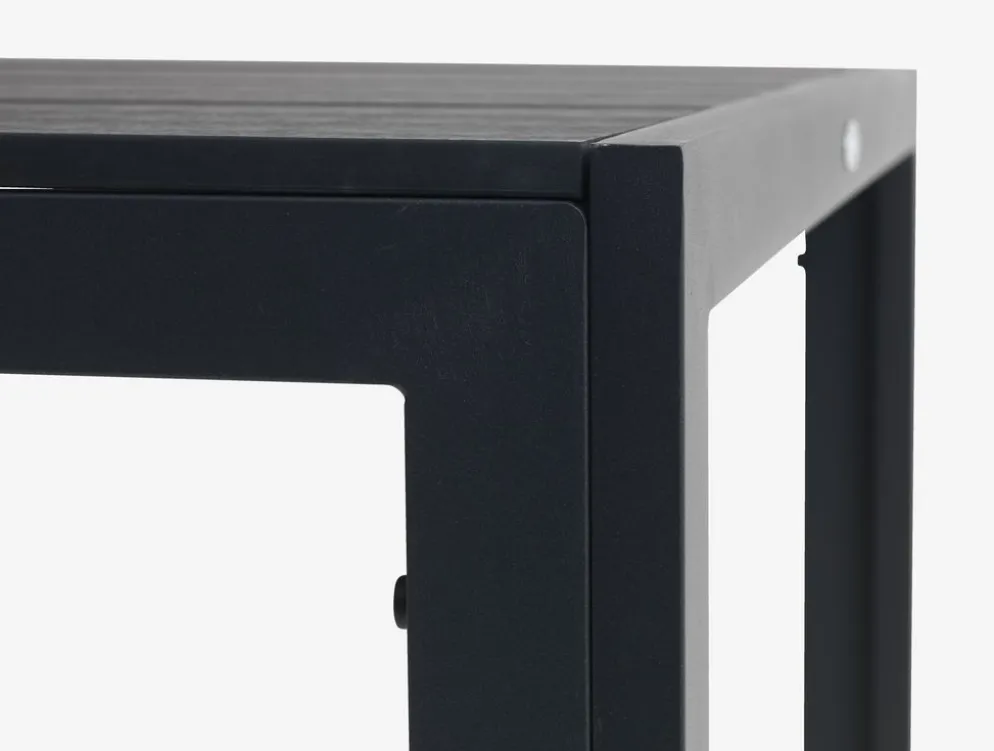 MADERUP + LOMMAMADERUP L150 table noir + 4 LOMMA chaises inclinable noir