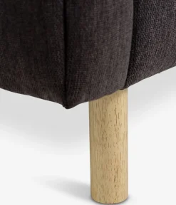 MAGLEBYCanapé MAGLEBY 3 places tissu brun foncé