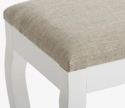 MALLINGCoiffeuse + tabouret MALLING a/miroir blanc/beige