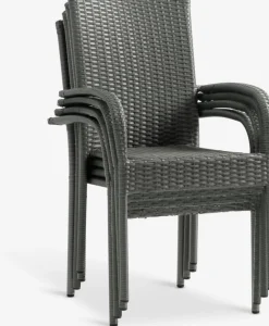 MARIELYST + GUDHJEMMARIELYST L205 table + 4 GUDHJEM chaises gris