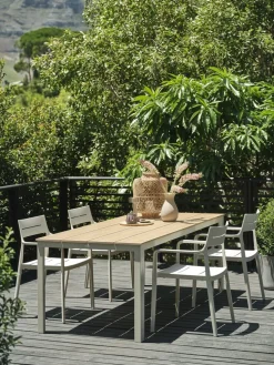 MARIELYST + INGSTRUPMARIELYST L205 table + 4 INGSTRUP chaises beige