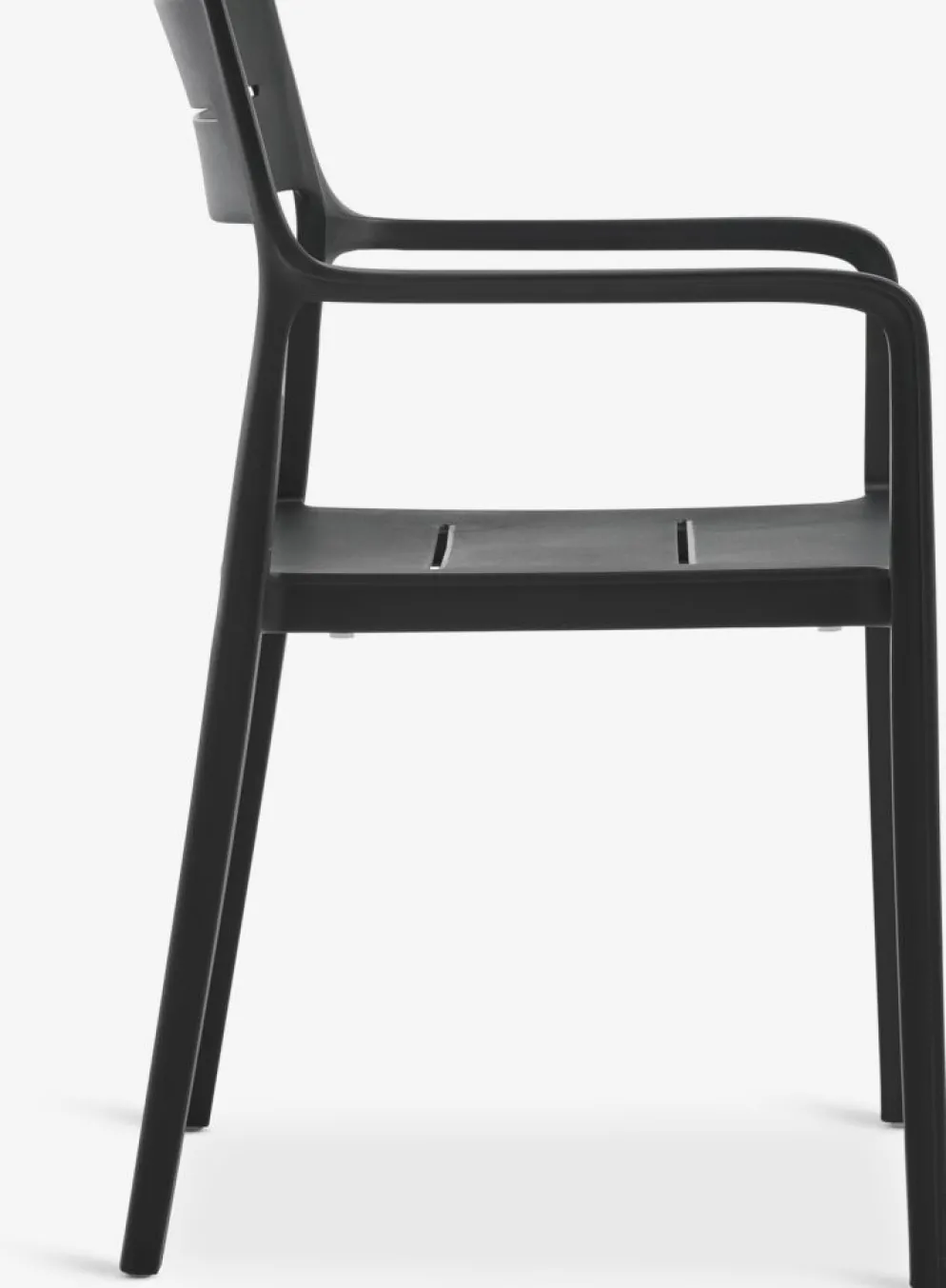 MARIELYST + INGSTRUPMARIELYST L150 table gris + 4 INGSTRUP chaises noir