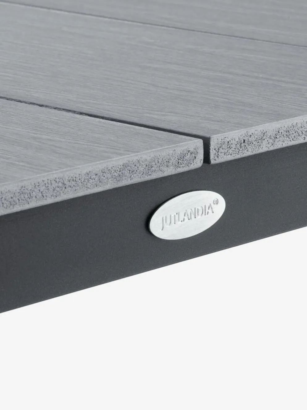 MARIELYST + INGSTRUPMARIELYST L150 table gris + 4 INGSTRUP chaises noir