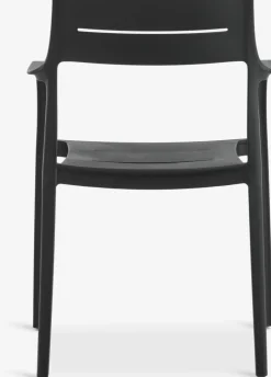 MARIELYST + INGSTRUPMARIELYST L150 table gris + 4 INGSTRUP chaises noir