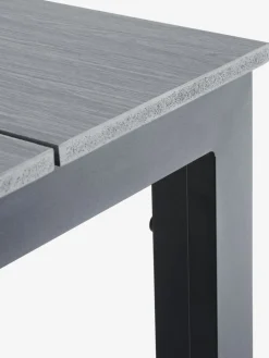 MARIELYST + INGSTRUPMARIELYST L150 table gris + 4 INGSTRUP chaises noir