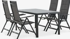 MARIELYST + MYSENMARIELYST L150 table + 4 MYSEN chaises gris
