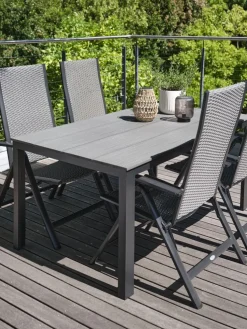 MARIELYSTTable de jardin MARIELYST l90xL150 gris