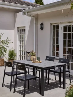 MARIELYSTTable de jardin MARIELYST l90xL150 gris