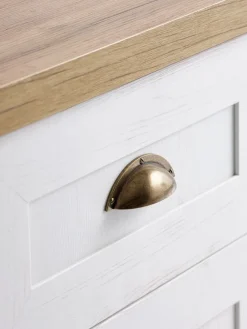 MARKSKELBuffet MARKSKEL 3 portes blanc/coloris chêne naturel
