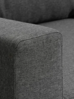 MARSLEVCanapé convertible MARSLEV 3 places tissu gris foncé