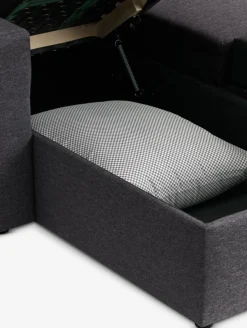 MARSLEVCanapé d'angle convertible MARSLEV gris foncé