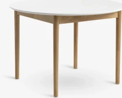 MARSTRANDTable MARSTRAND Ø110/110x200 blanc/naturel
