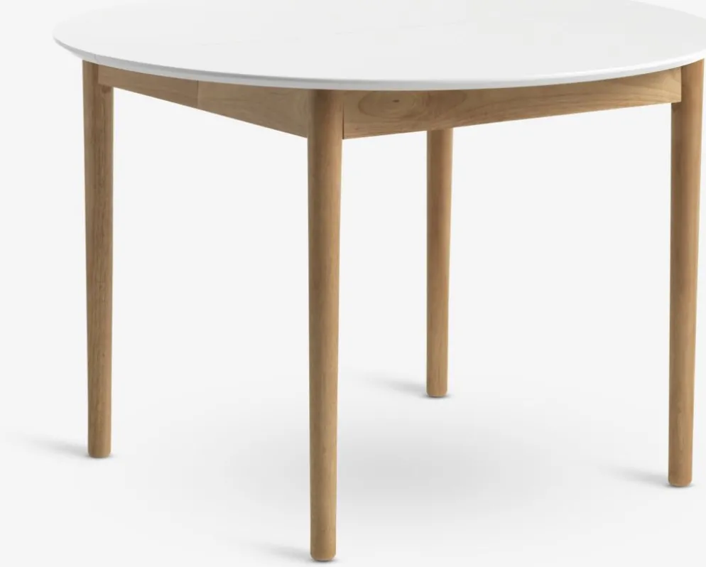 MARSTRANDTable MARSTRAND Ø110/110x200 blanc/naturel