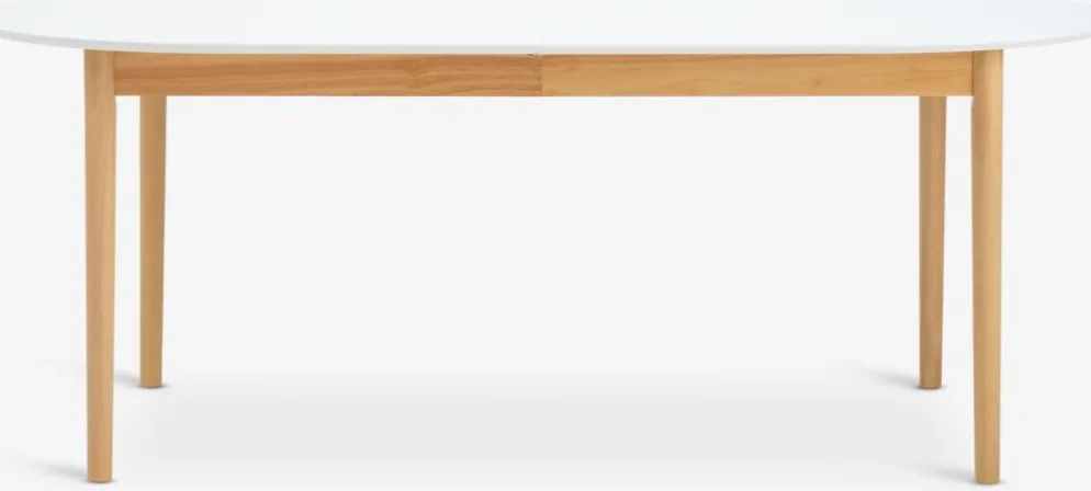 MARSTRANDTable MARSTRAND 100x200/280 blanc/naturel