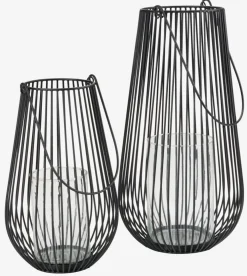 MELIASLanterne MELIAS Ø21xH34cm noir