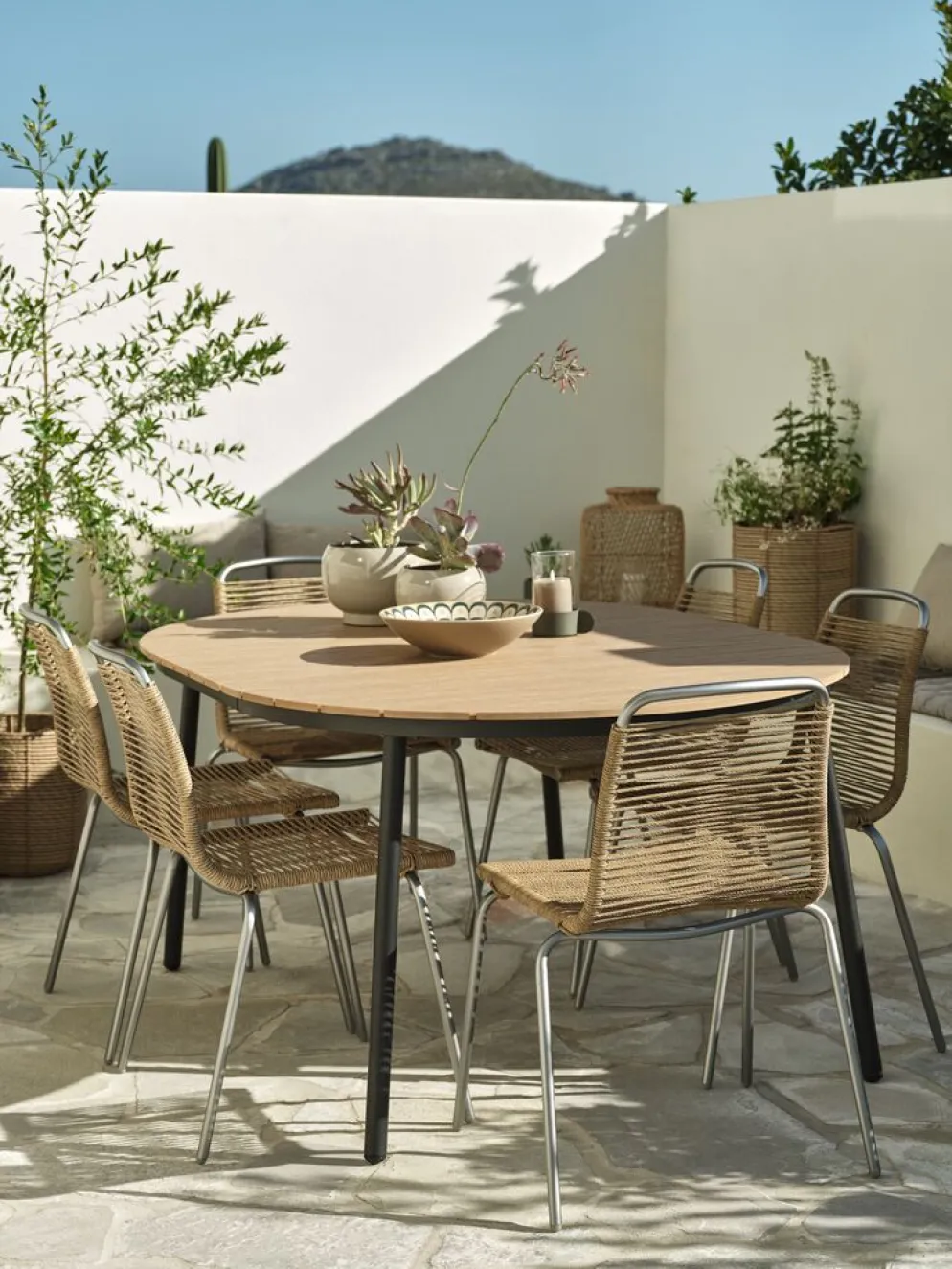 MIDDAGSBERGETChaise empilable MIDDAGSBERGET naturel