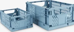 MILASPanier MILAS l16xL25xH10 pliable bleu