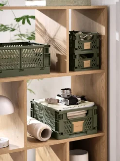 MILASPanier MILAS l16xL25xH10 pliable vert olive