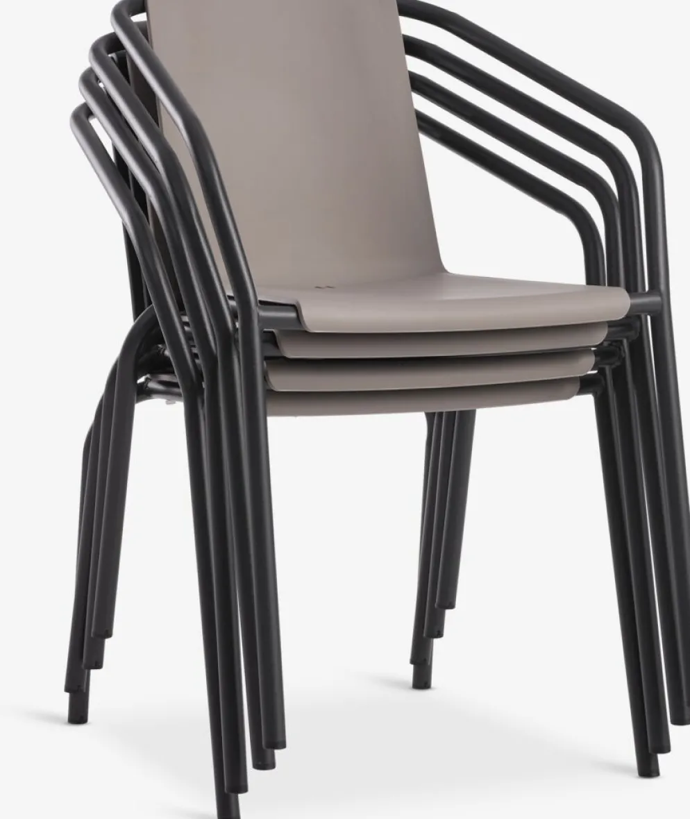 MODUMChaise empilable MODUM sable foncé