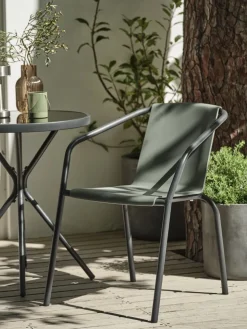 MODUMChaise empilable MODUM vert olive