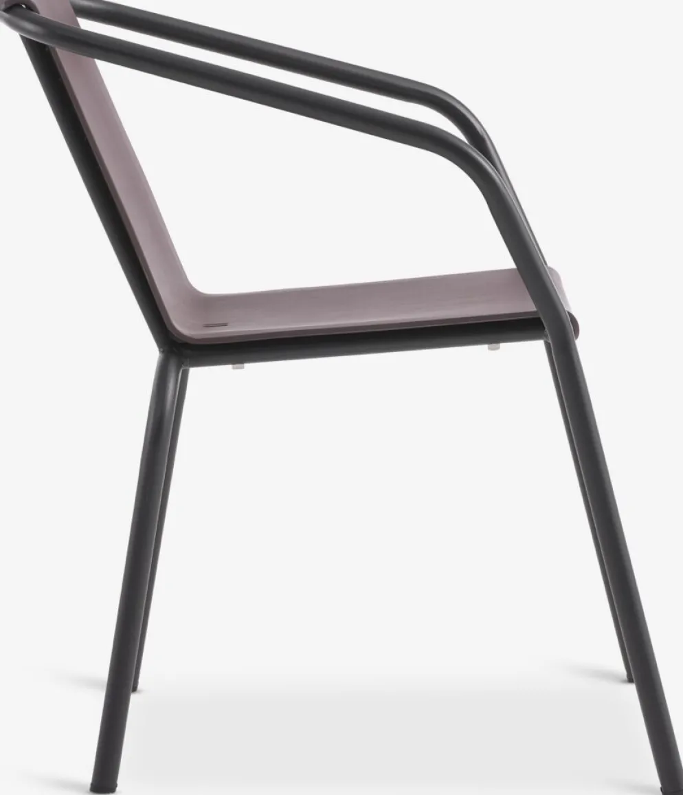 MODUMChaise empilable MODUM aubergine