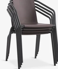 MODUMChaise empilable MODUM aubergine