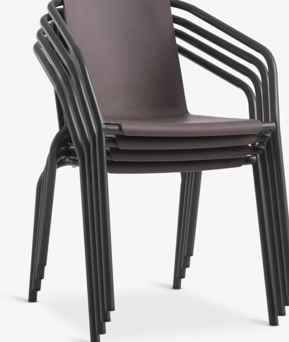 MODUMChaise empilable MODUM aubergine
